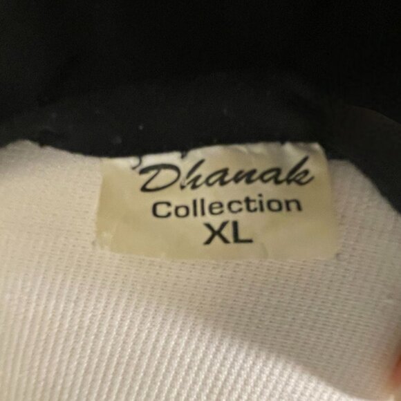 Black embroidered kurta tunic XL - Picture 4 of 4